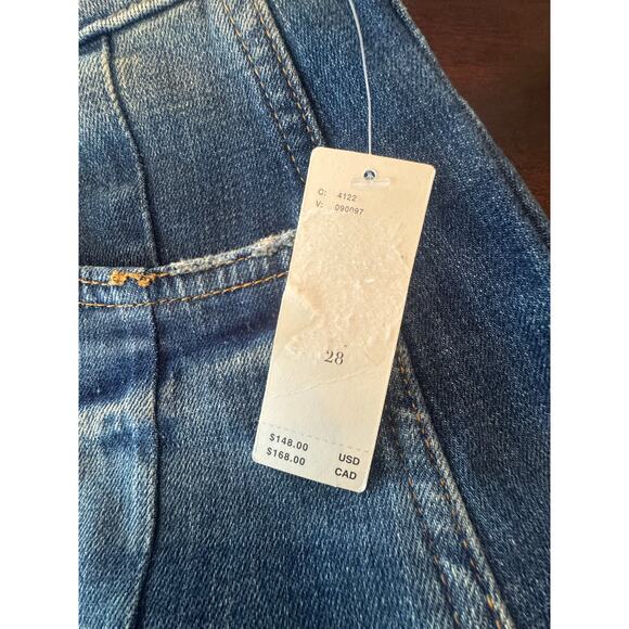 New w/tags Anthropology Pilcro Barrel Leg Kenna Mid Rise Heritage jean size 28 - Picture 7 of 12